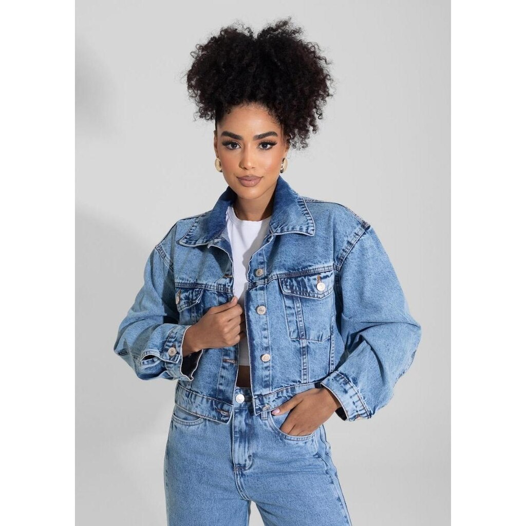JAQUETA JEANS SAWARY FEMININA REF:282367
