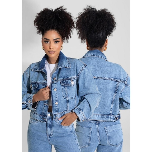 JAQUETA JEANS SAWARY FEMININA REF:282367