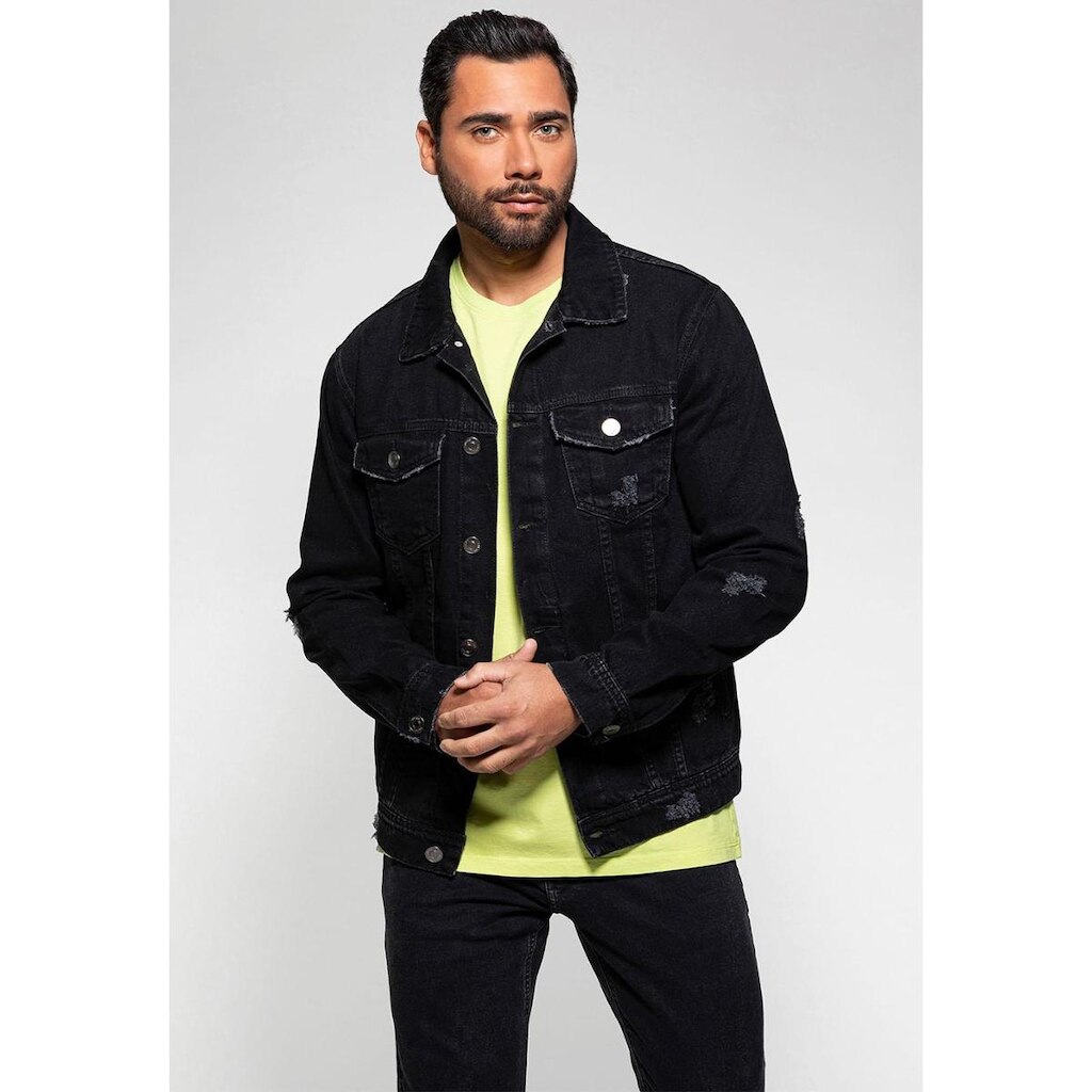 Jaqueta Jeans Truker Puidos Preto