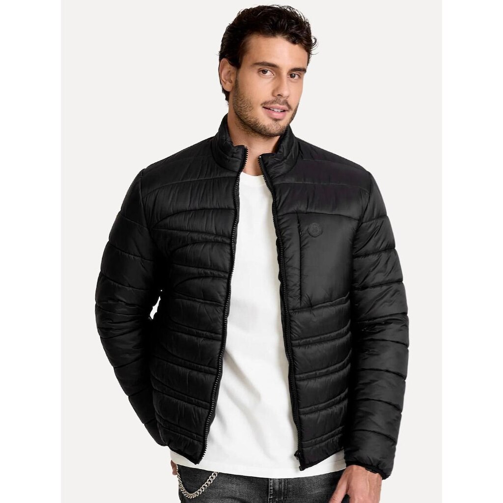 Jaqueta John John Masculina Levan Black Preta