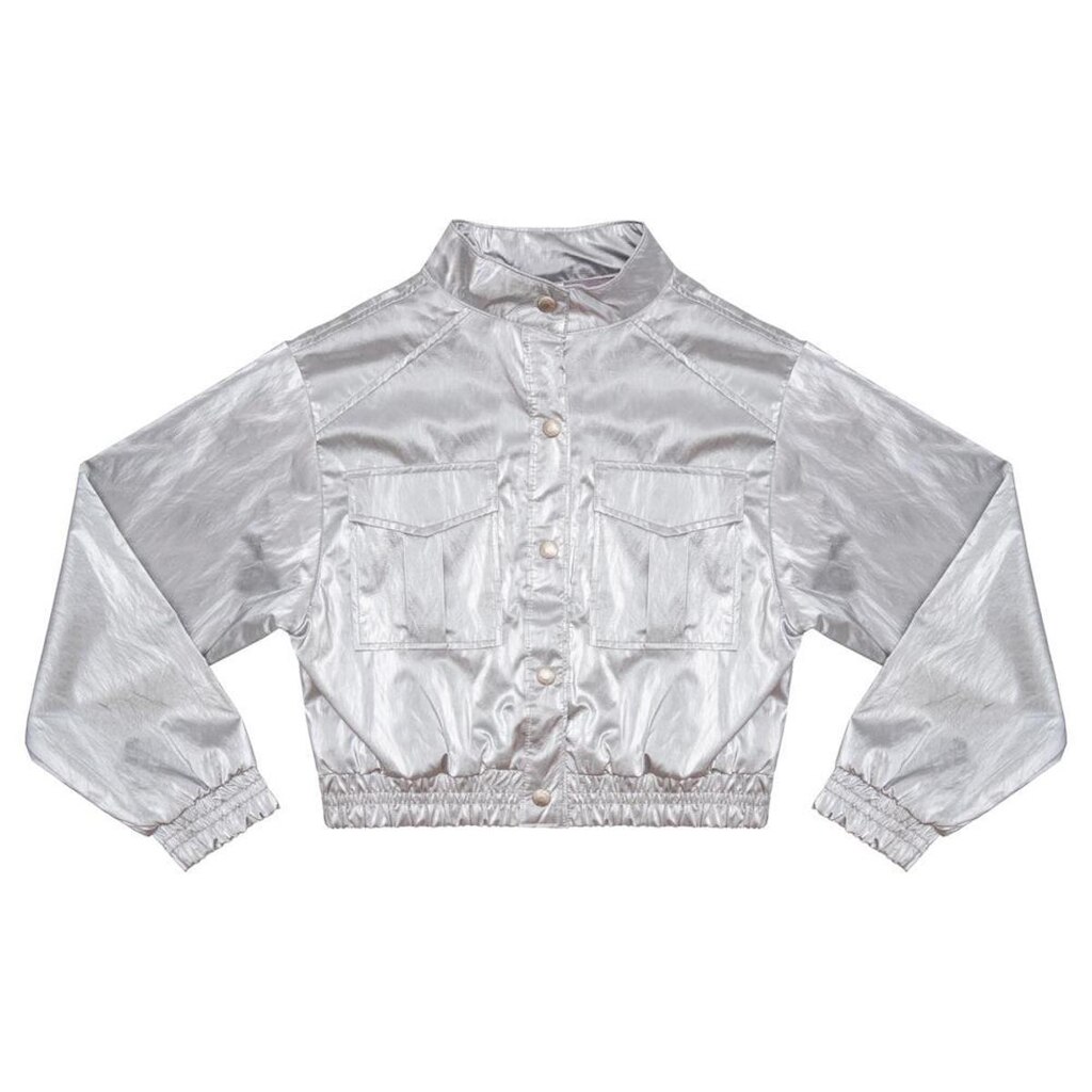 Jaqueta Juvenil Look Jeans Metalizada - 6 - PRETO