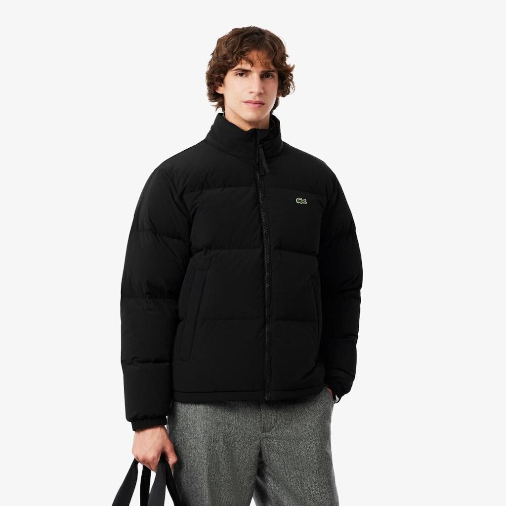 Jaqueta Puffer com Capuz Repelente à Água