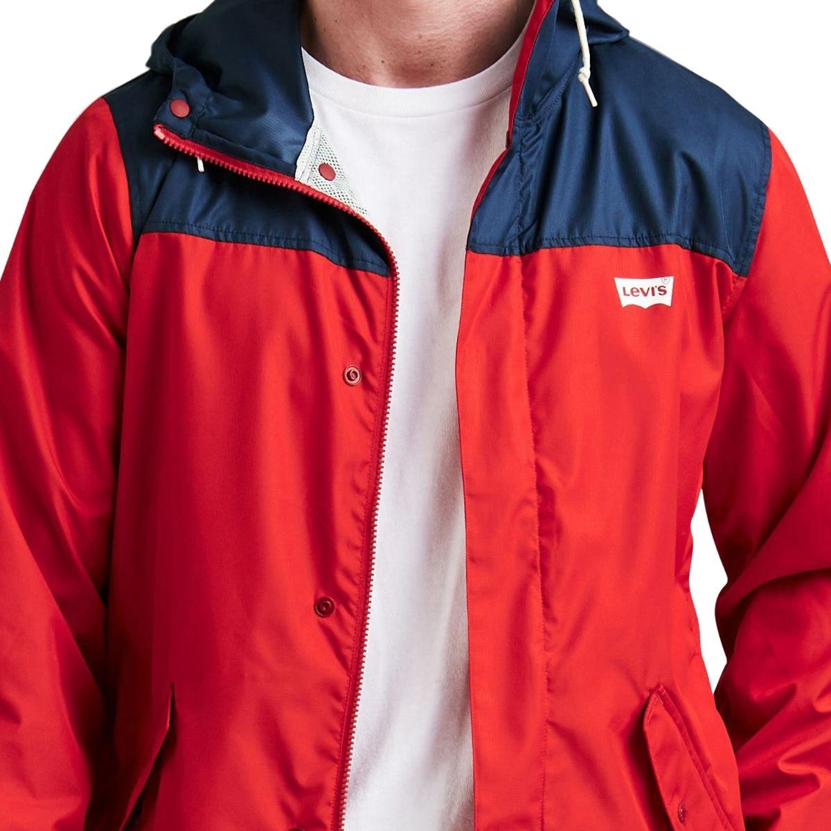 Jaqueta Levis Masculino Pieced Vallejo Rain - Vermelho | Zattini