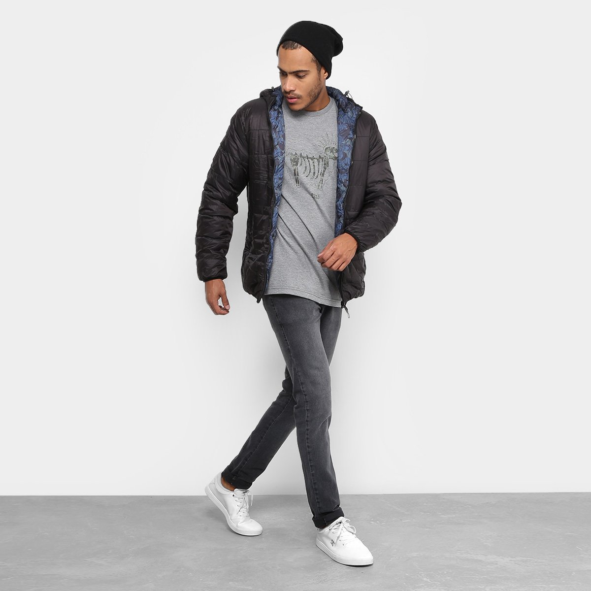 jaqueta lost dupla face