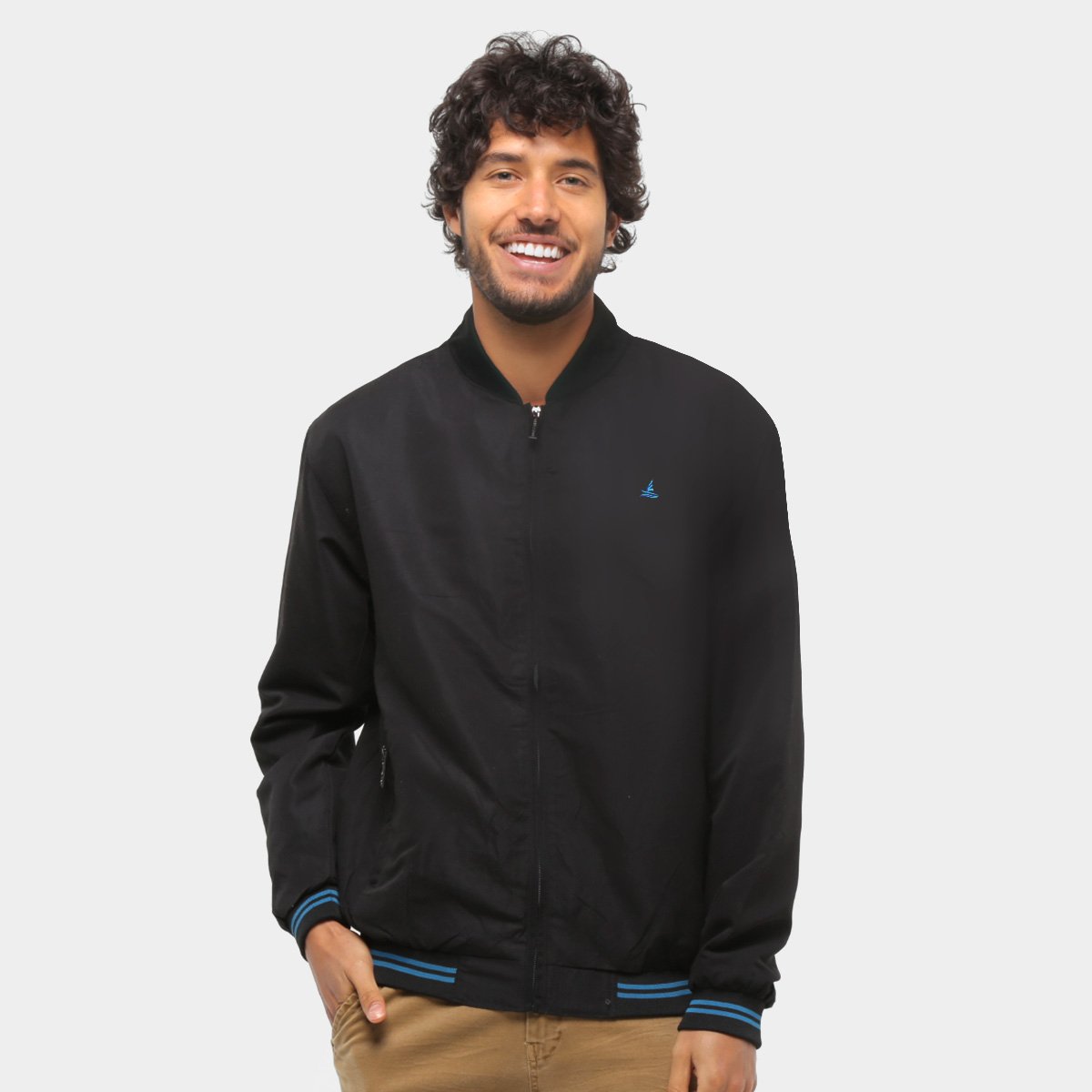 Jaqueta Lucky Sailing Masculina - Preto Menor preço em Jaqueta Lucky Sailing Masculina - Preto