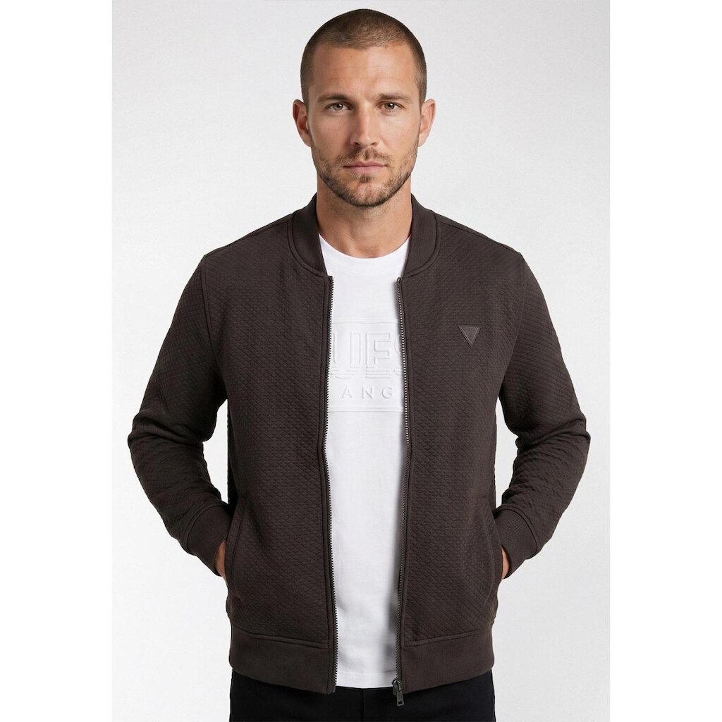 Jaqueta Malha Bomber Marrom