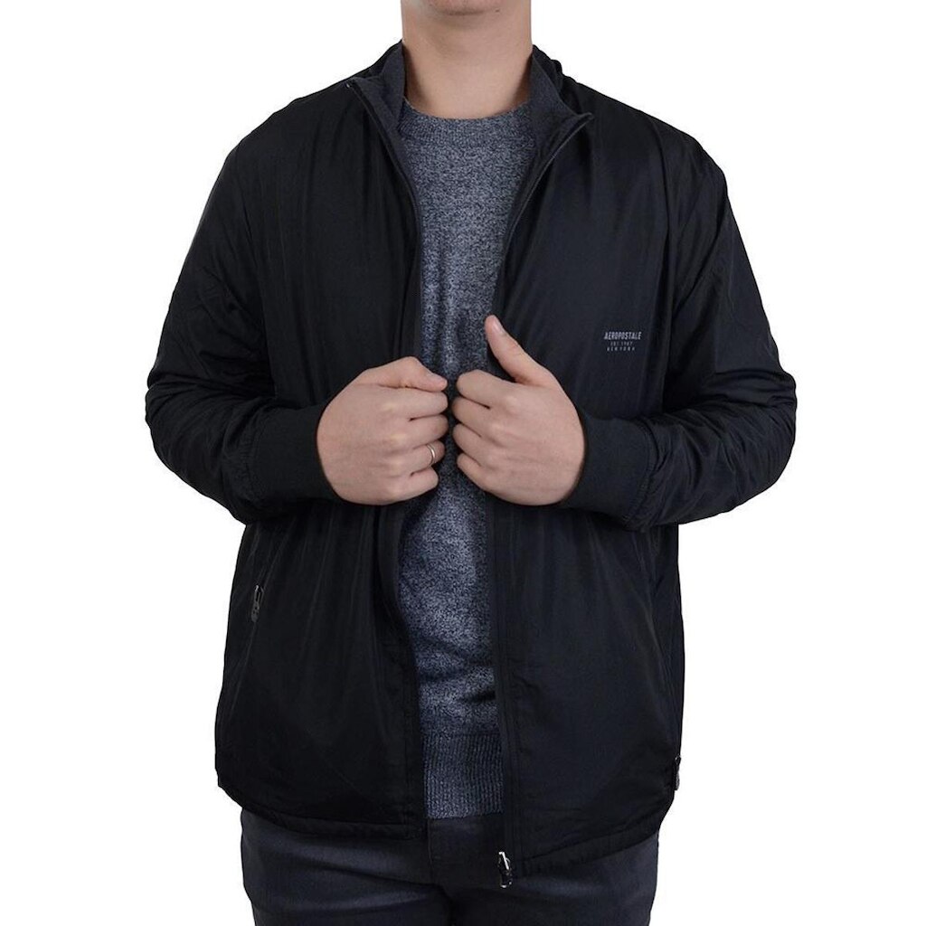 Jaqueta Masculina Aéropostale Dupla Face Preta - 8710