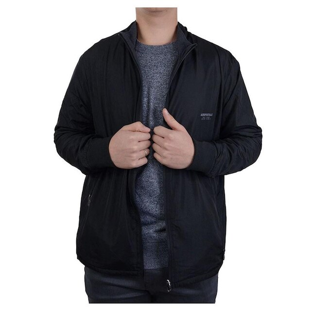 Jaqueta Masculina Aéropostale Dupla Face Preta - 8710