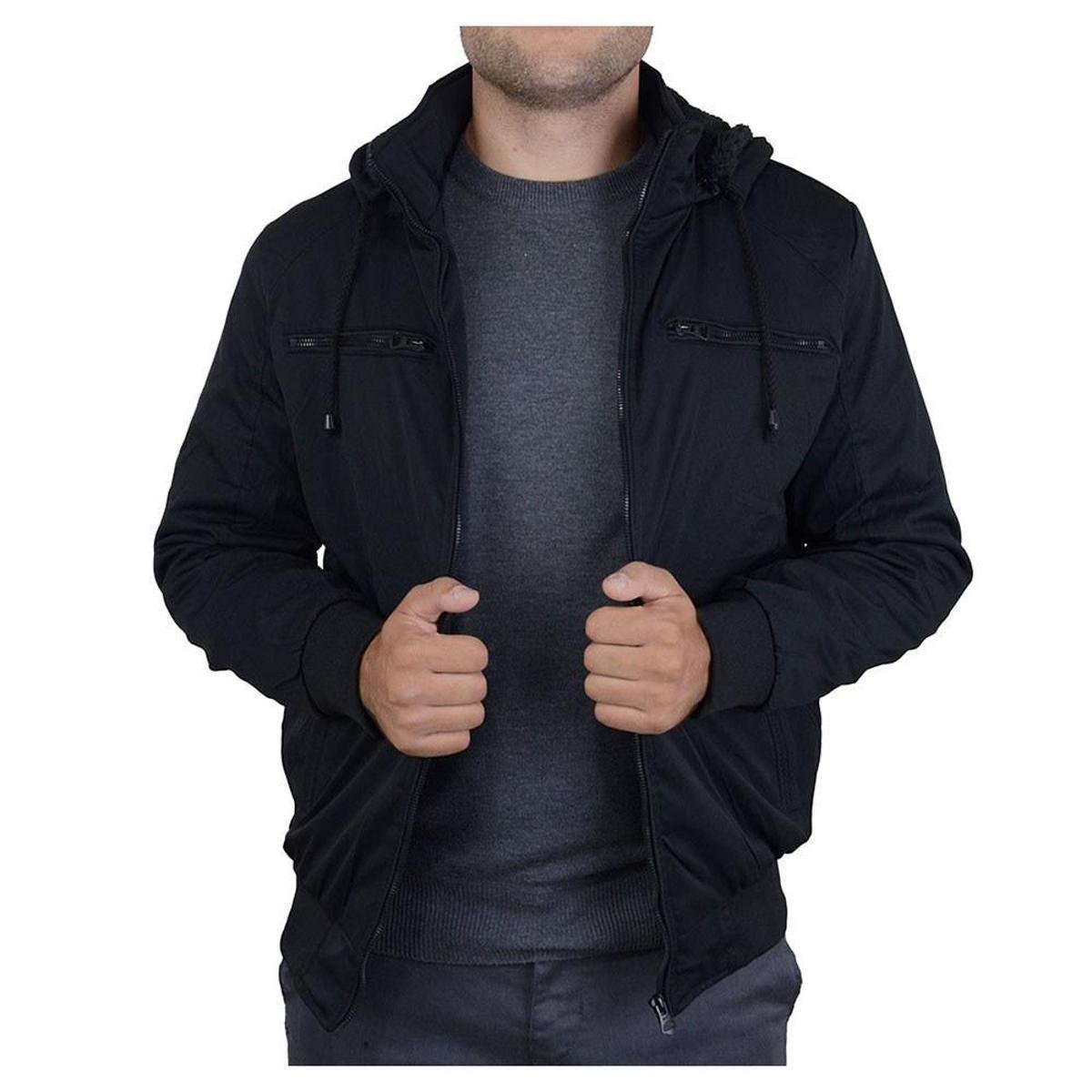 Jaqueta Masculina Broken Rules Peluciada Preta - 510087 Menor preço em Jaqueta Masculina Broken Rules Peluciada Preta - 510087