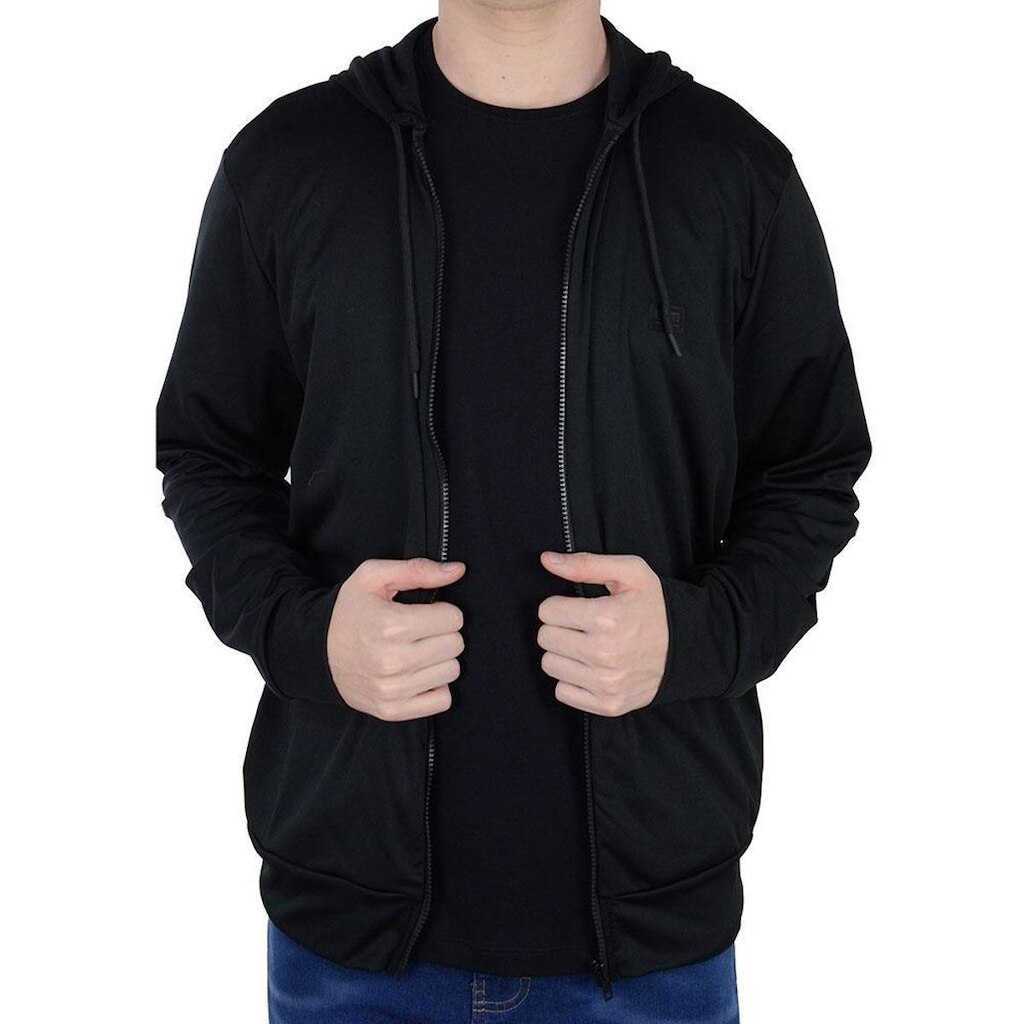 Jaqueta Masculina Fico Helanca Preta - 6804