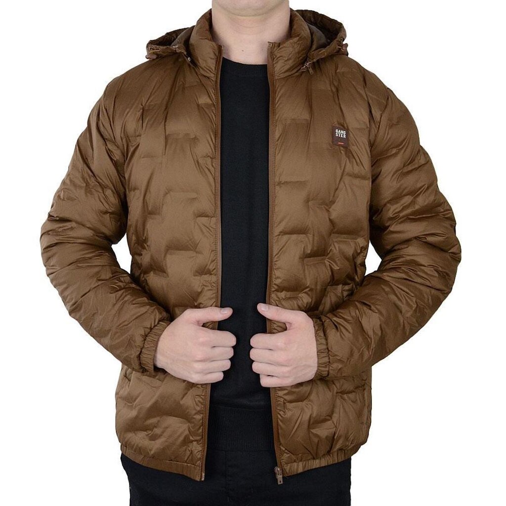 Jaqueta Masculina Gangster Puffer Ultrasonic Marrom - 0108
