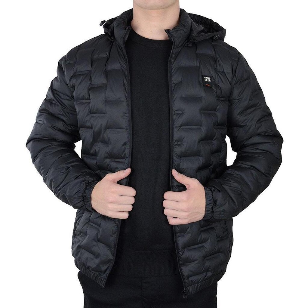 Jaqueta Masculina Gangster Puffer Ultrasonic Preta - 0111