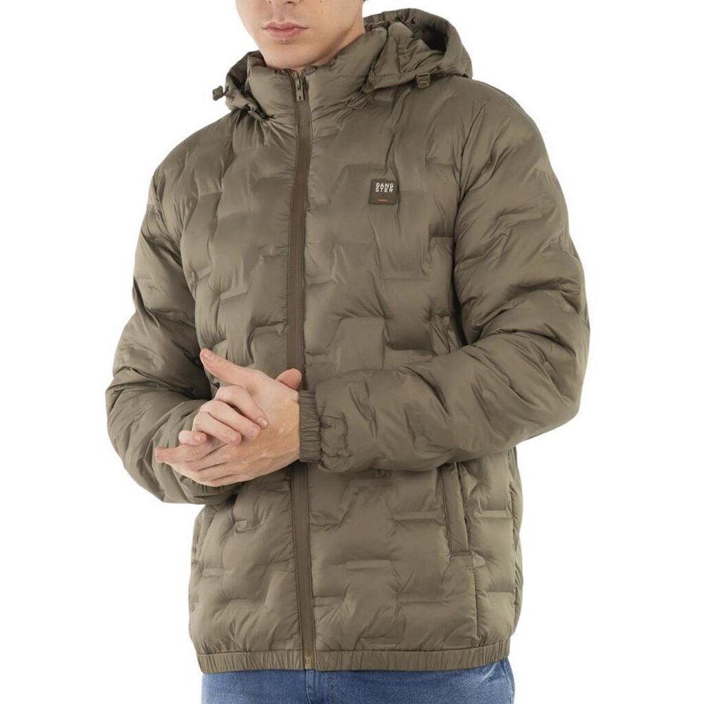 Jaqueta Masculina Gangster Puffer Ultrasonic Verde - 1636