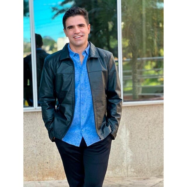 Jaqueta Masculina Kaban Ziper 100% Couro Preto