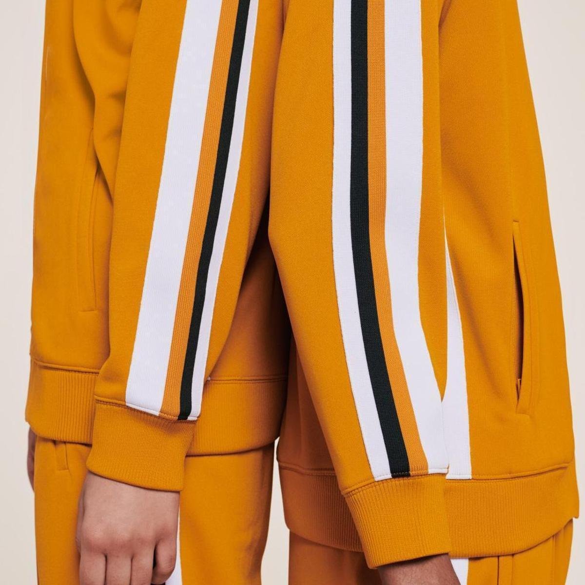 Jaqueta masculina Lacoste x Ricky Regal em piqué com faixas