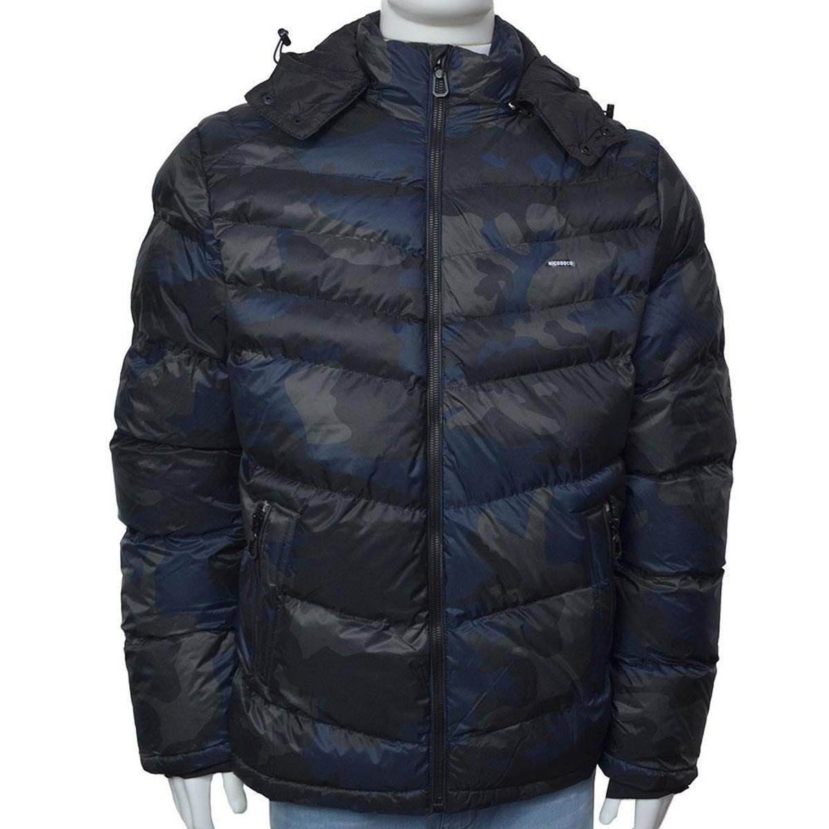 Jaqueta Masculina Nicoboco Idions Camuflada Marinho - 55387N - Azul Menor preço em Jaqueta Masculina Nicoboco Idions Camuflada Marinho - 55387N - Azul