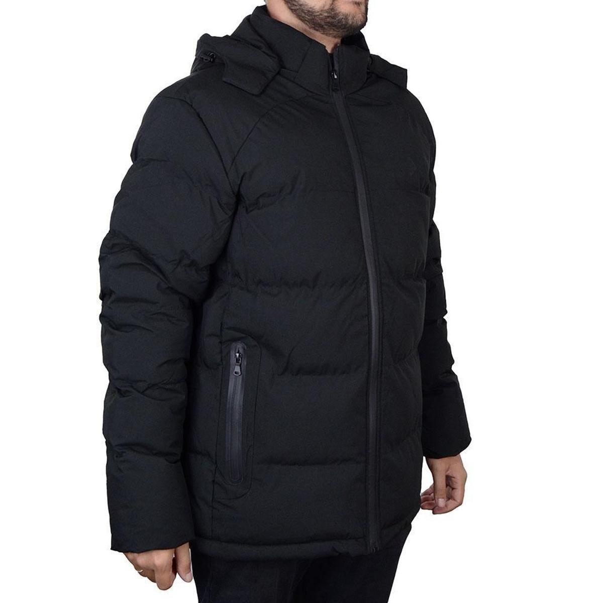 Jaqueta Masculina Nicoboco Nylon Calvin Preta - 55427N - Preto Menor preço em Jaqueta Masculina Nicoboco Nylon Calvin Preta - 55427N - Preto