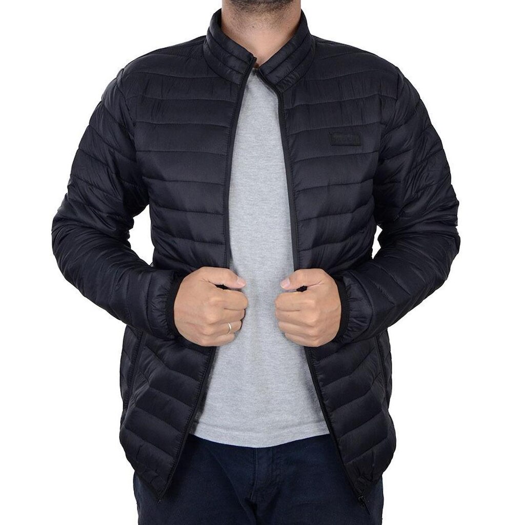 Jaqueta Masculina Ogochi Cult Puffer Plus Size Preta - 0274