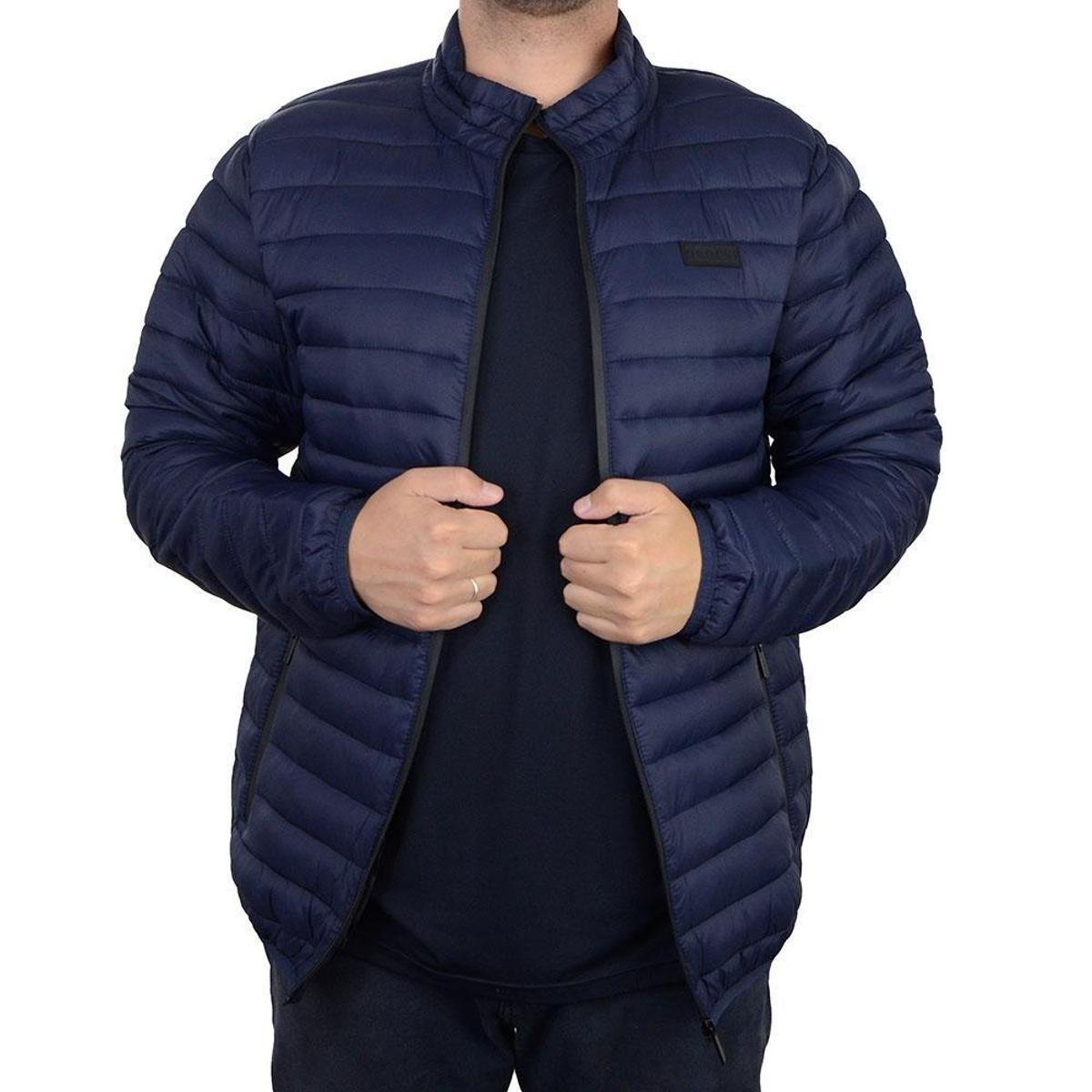 Jaqueta Masculina Ogochi Slim Puffer Marinho - 0274980 Menor preço em Jaqueta Masculina Ogochi Slim Puffer Marinho - 0274980