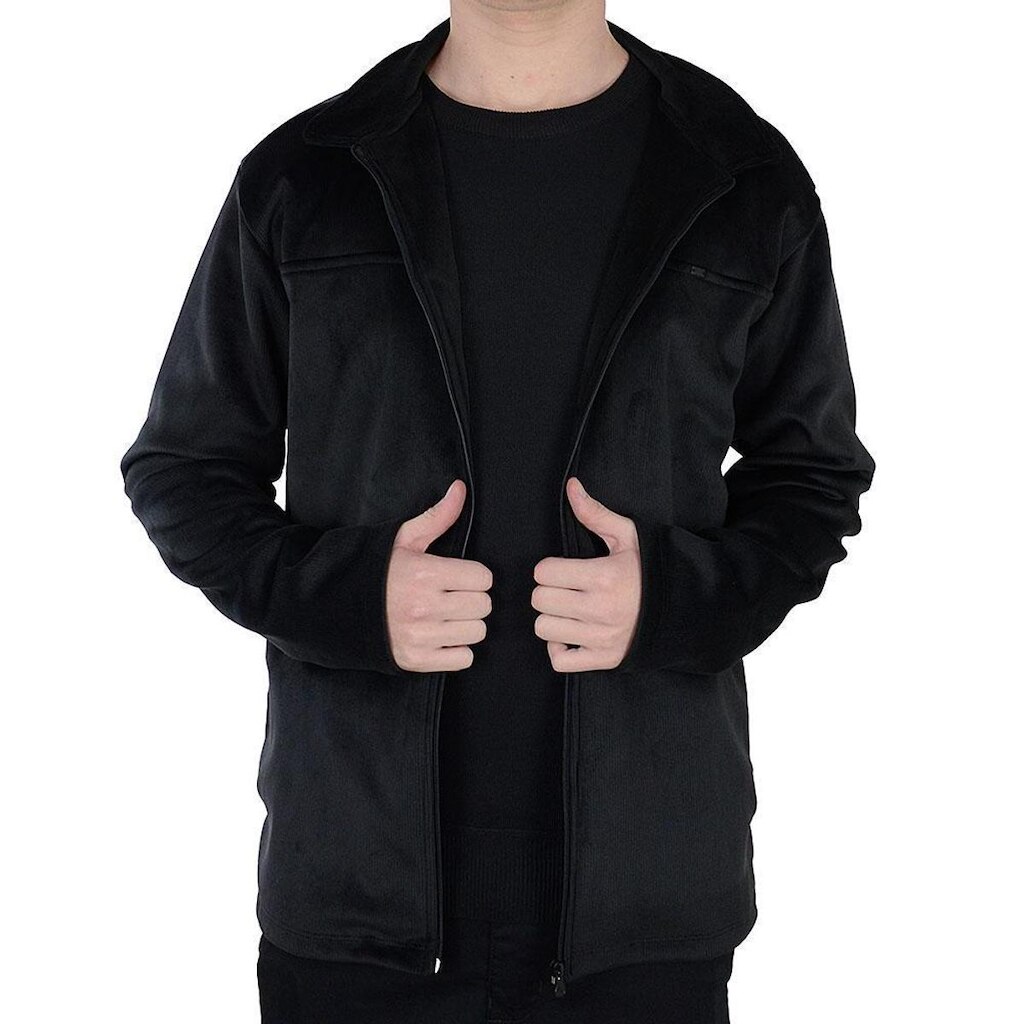 Jaqueta Masculina Olho Fatal Cotelê Preta - 4016