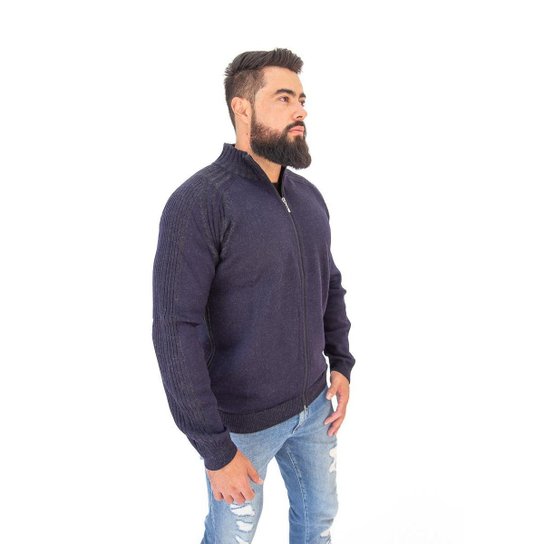 Jaqueta Masculina Tricô Lã Mescla Berlim 7175