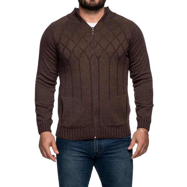 Jaqueta Masculina Tricô Lã Mescla Dallas 7137