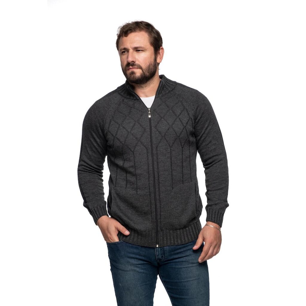 Jaqueta Masculina Tricô Lã Mescla Dallas 7137