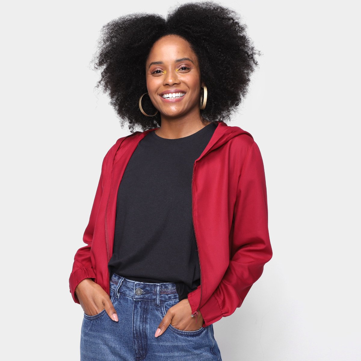 Jaqueta Mercatto Bomber Capuz Feminina - Vinho é ruim? Jaqueta Mercatto Bomber Capuz Feminina - Vinho é boa?