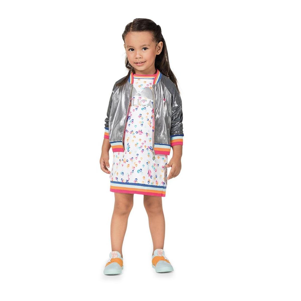 jaqueta metalizada infantil