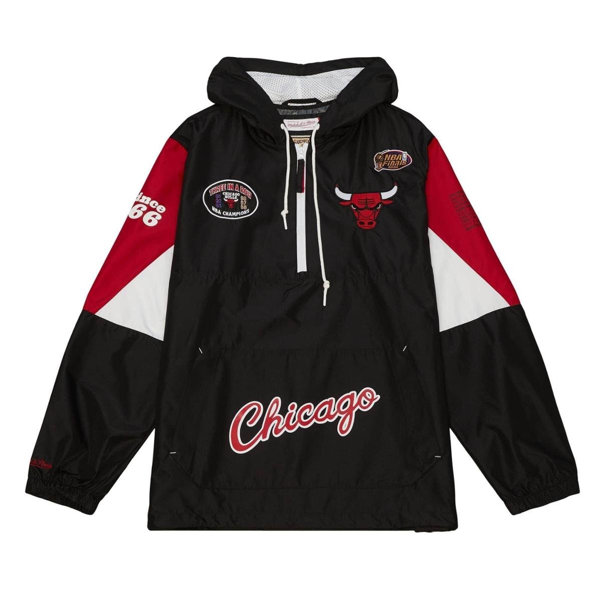 Jaqueta Mitchell & Ness NBA Pullover Anorak Chicago Bulls Jaqueta Mitchell & Ness NBA Pullover Anorak Chicago Bulls