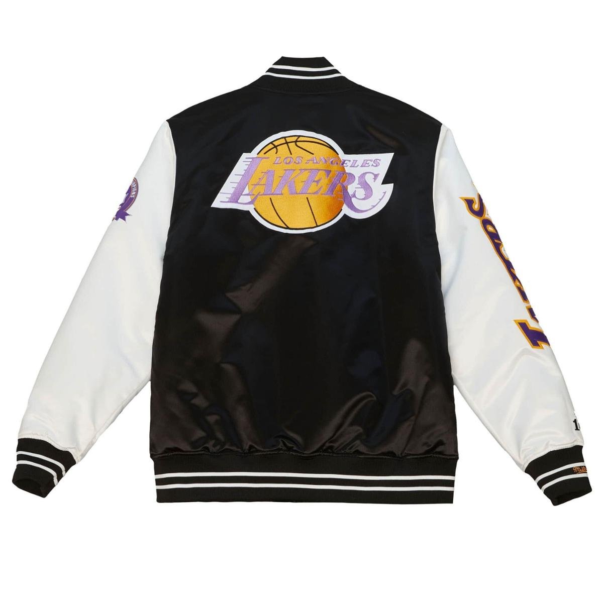 Jaqueta Mitchell & Ness NBA Team Origins Varsity Satin Jacket Los