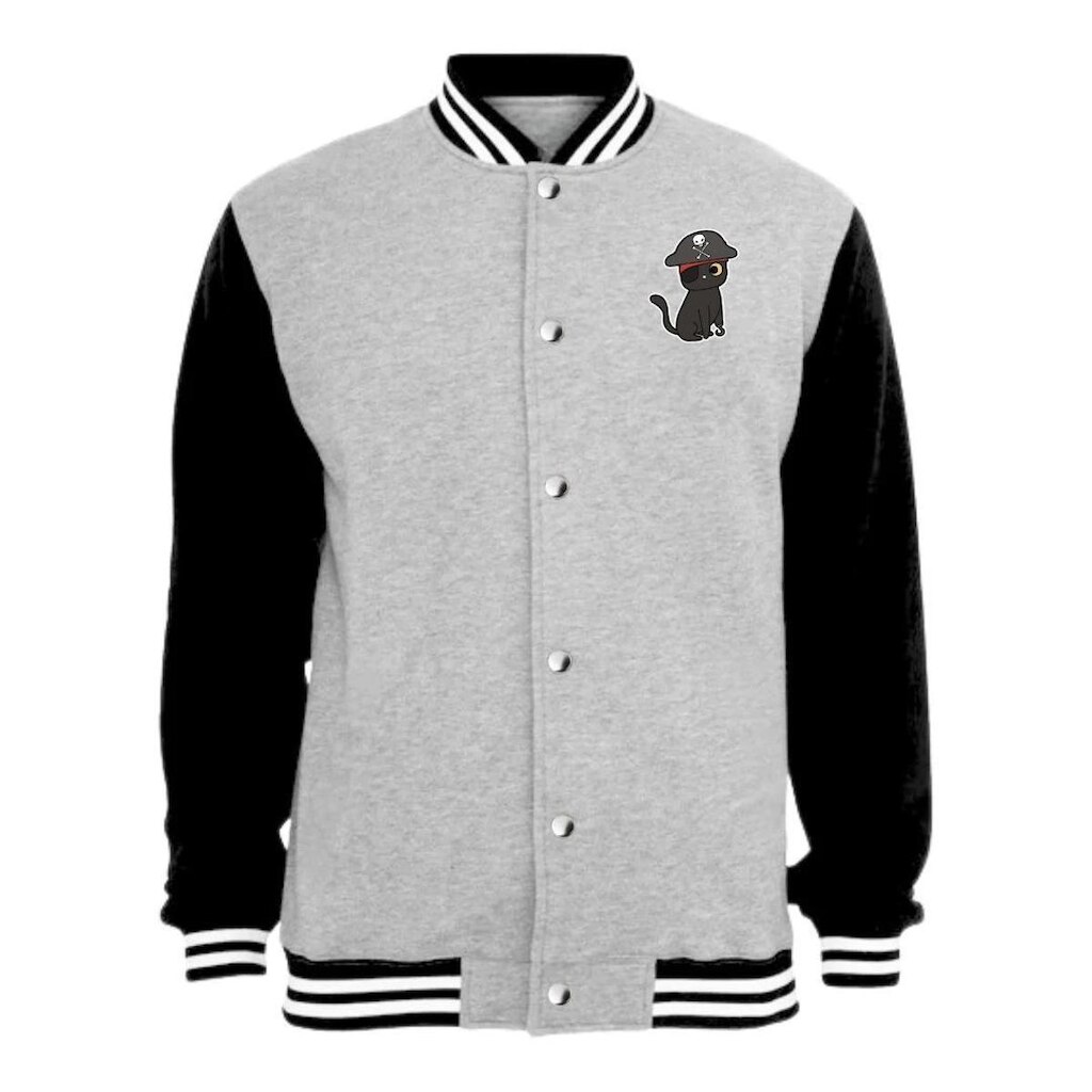 Jaqueta Moletom Calttony Pirata Gato Sem Bolso