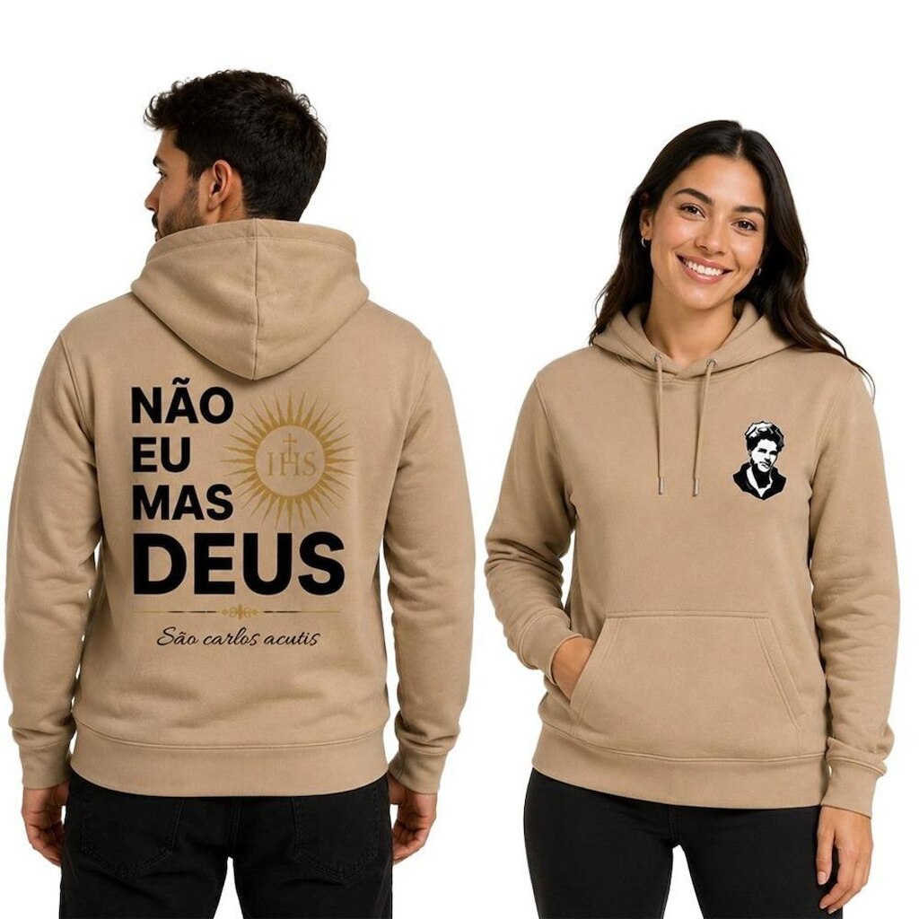 Jaqueta Moletom Canguru Estampa Algodão Confortavel Macio