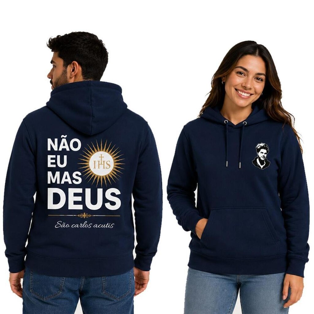 Jaqueta Moletom Canguru Estampa Algodão Confortavel Macio