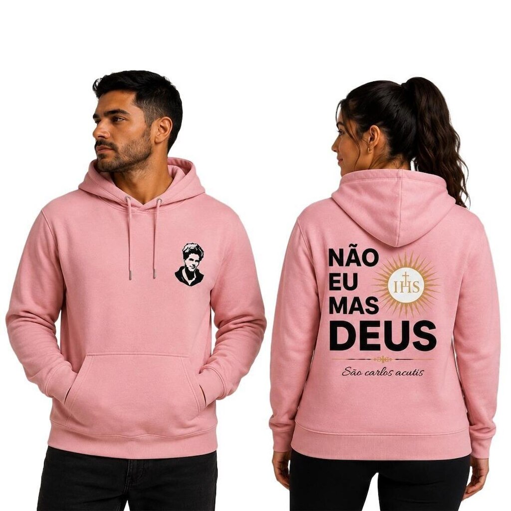 Jaqueta Moletom Canguru Estampa Algodão Confortavel Macio
