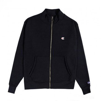 Jaqueta Moletom Champion Reserve Full Zip Mock Nec Preto