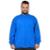 Jaqueta moletom flanelado básica plus size masculina fenomenal Verde militar 50 - Azul Royal