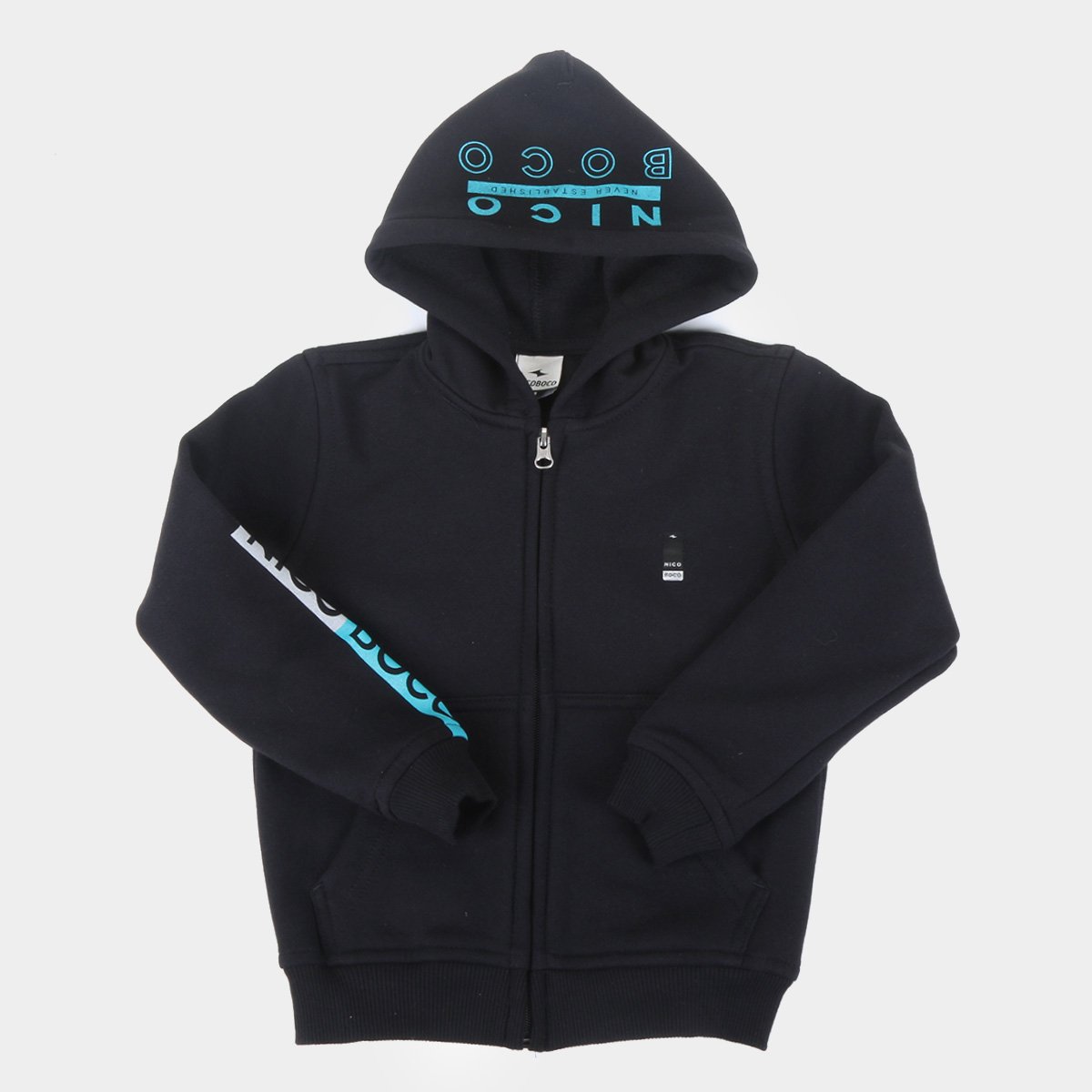 Jaqueta Moletom Infantil Nicoboco Biripth Com Capuz Masculina