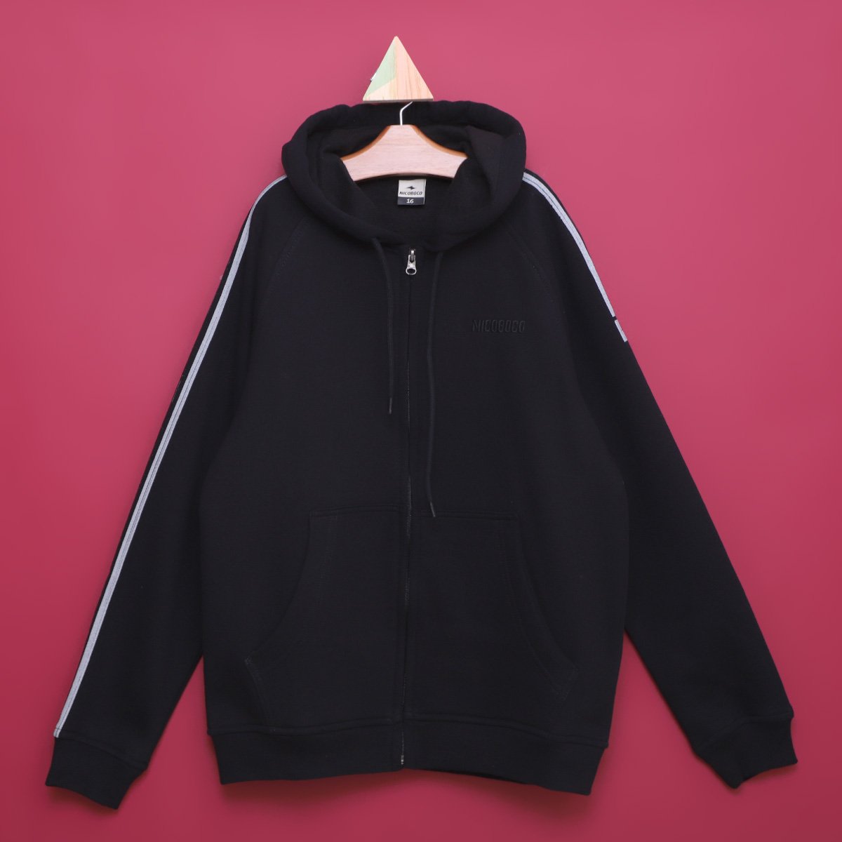 Menor preço em Jaqueta Moletom Juvenil Nicoboco Estilmeir Masculina - Preto