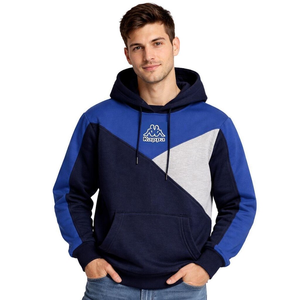 Jaqueta Moletom Kappa Sport Logo Berry Masculina