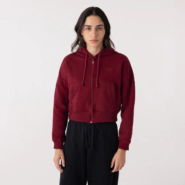 Jaqueta New Balance Athletics Small Logo - feminino - bordo
