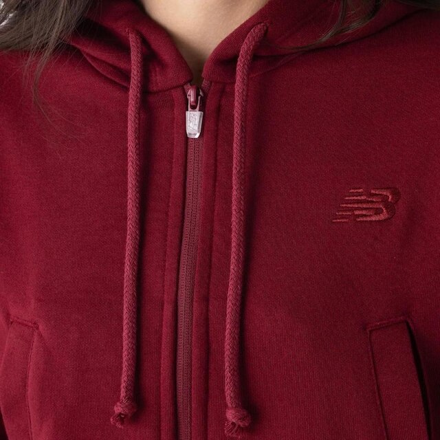 Jaqueta New Balance Athletics Small Logo - feminino - bordo