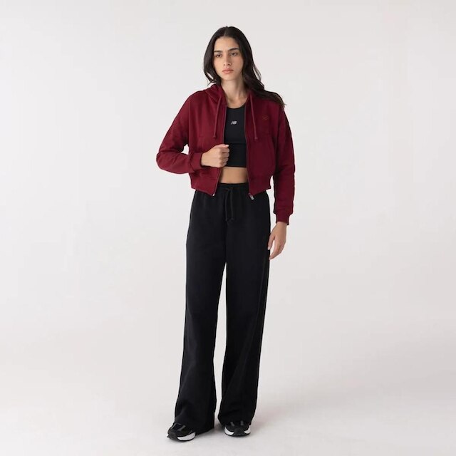 Jaqueta New Balance Athletics Small Logo - feminino - bordo