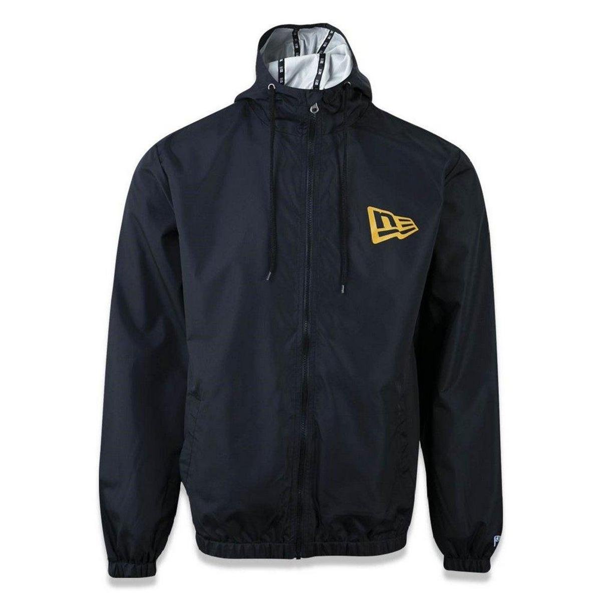 Menor preço em Jaqueta New Era Windbreaker Basic Essentials Flag - Preto