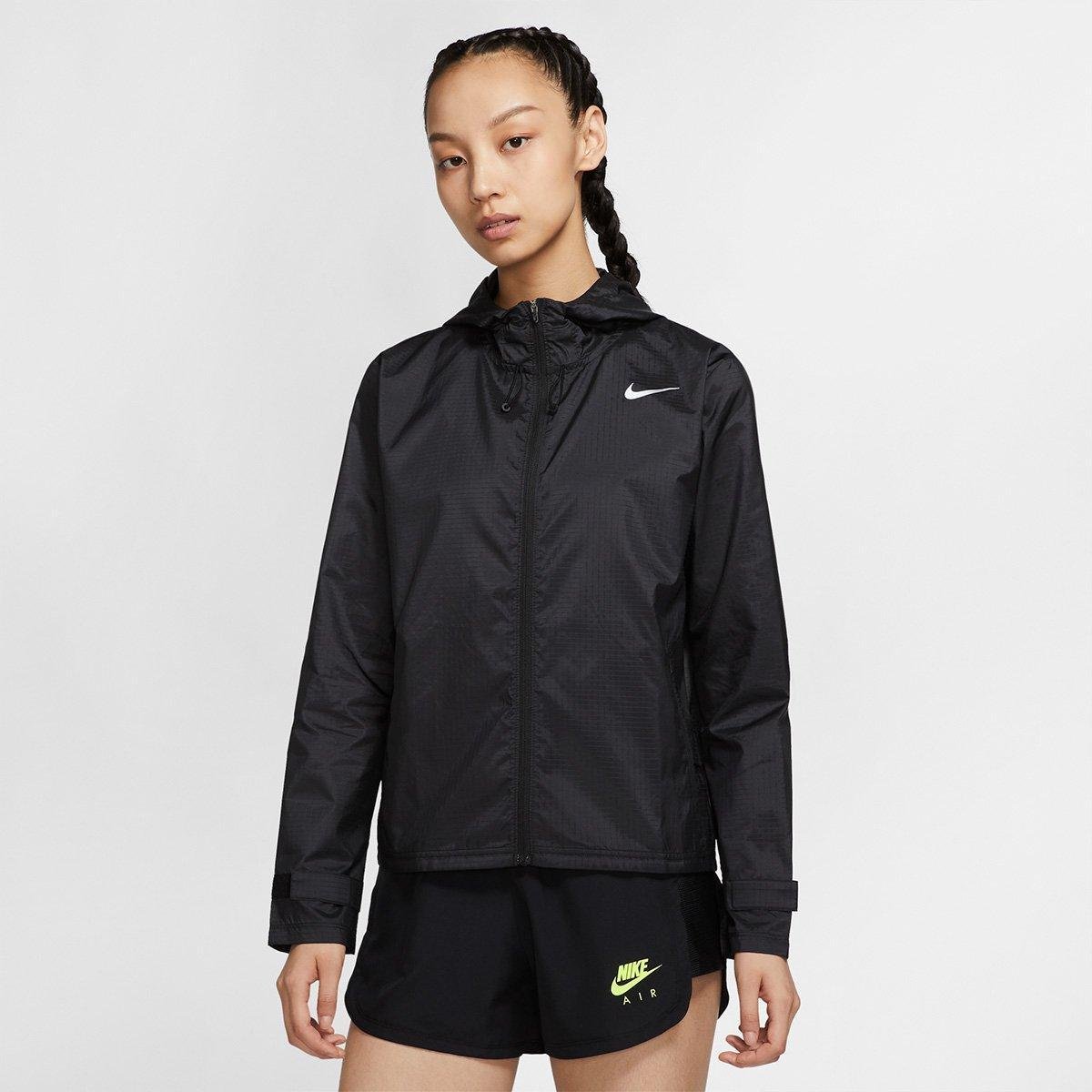 Jaqueta Nike Essential Feminina - Preto+Prata é ruim? Jaqueta Nike Essential Feminina - Preto+Prata é boa?