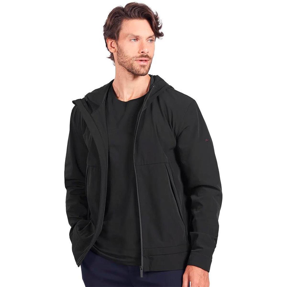 Jaqueta Nylon Aramis Liquid Repeller Hooded Masculino - Preto Menor preço em Jaqueta Nylon Aramis Liquid Repeller Hooded Masculino - Preto