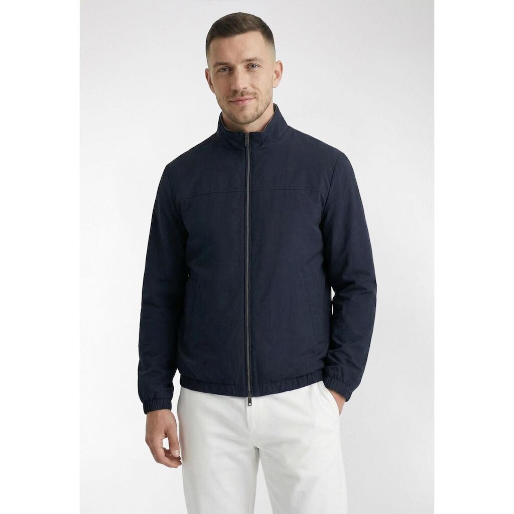 Jaqueta Nylon Eco Bomber Reversivel Azul Escuro