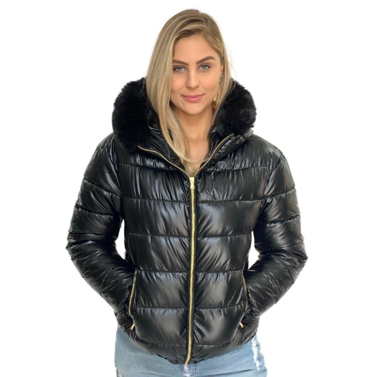 JAQUETA NYLON FACINELLI FEMININA - Preto Menor preço em JAQUETA NYLON FACINELLI FEMININA - Preto
