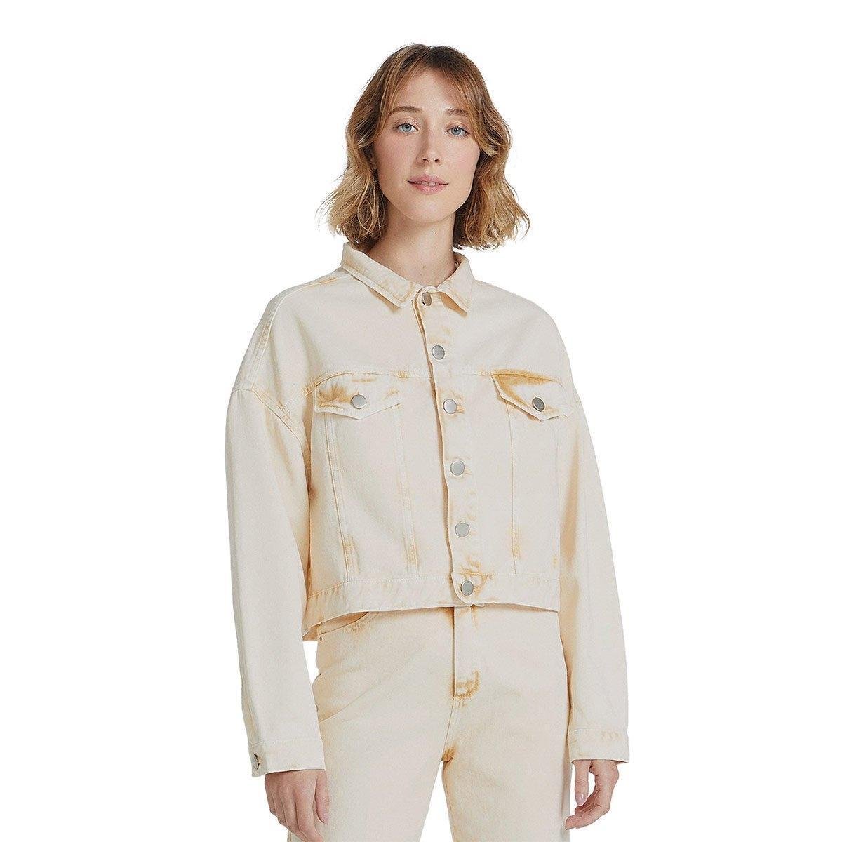 Jaqueta Oversized Feminina em Sarja - H89BWHPSN4 - Caramelo é ruim? Jaqueta Oversized Feminina em Sarja - H89BWHPSN4 - Caramelo é boa?