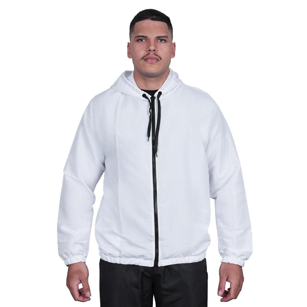 Jaqueta para Motoqueiros Corta Vento Masculino Blusa de Frio - Branco Menor preço em Jaqueta para Motoqueiros Corta Vento Masculino Blusa de Frio - Branco